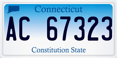 CT license plate AC67323