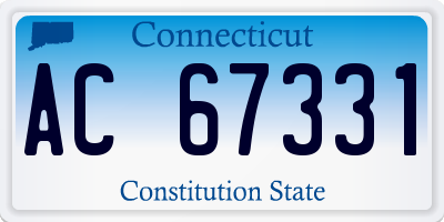 CT license plate AC67331