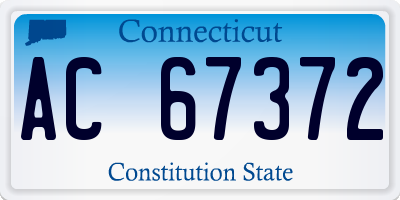 CT license plate AC67372