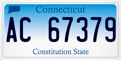 CT license plate AC67379