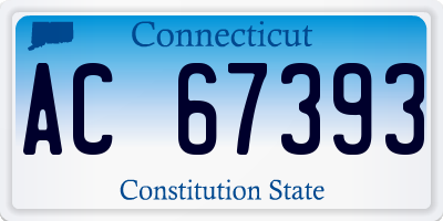 CT license plate AC67393