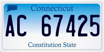 CT license plate AC67425
