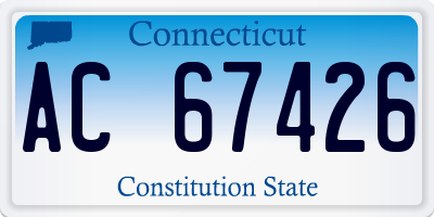 CT license plate AC67426
