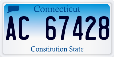CT license plate AC67428
