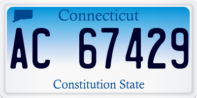 CT license plate AC67429