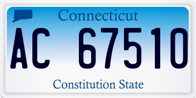 CT license plate AC67510