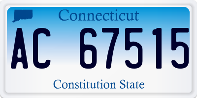 CT license plate AC67515