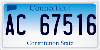 CT license plate AC67516