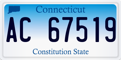 CT license plate AC67519