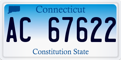 CT license plate AC67622