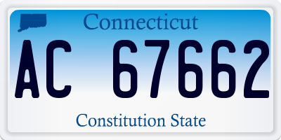 CT license plate AC67662