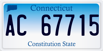 CT license plate AC67715