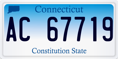 CT license plate AC67719