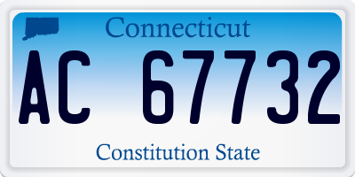 CT license plate AC67732