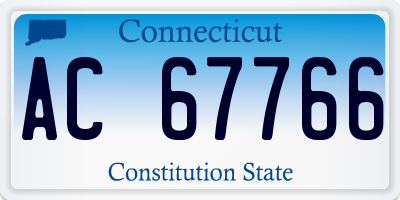 CT license plate AC67766