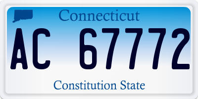 CT license plate AC67772