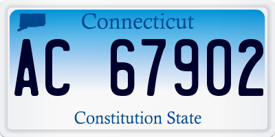 CT license plate AC67902