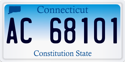 CT license plate AC68101