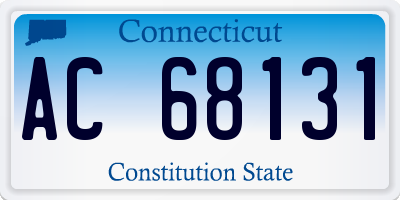 CT license plate AC68131
