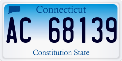 CT license plate AC68139