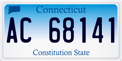 CT license plate AC68141