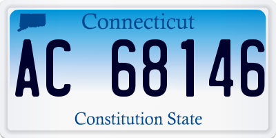 CT license plate AC68146