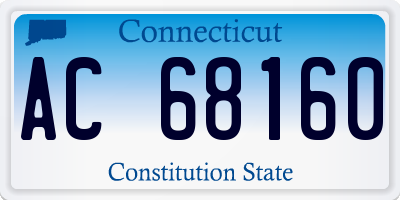 CT license plate AC68160