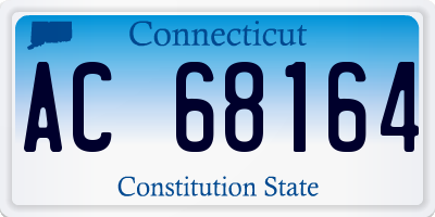 CT license plate AC68164