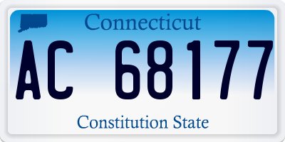 CT license plate AC68177