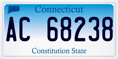CT license plate AC68238