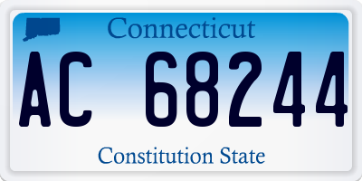 CT license plate AC68244