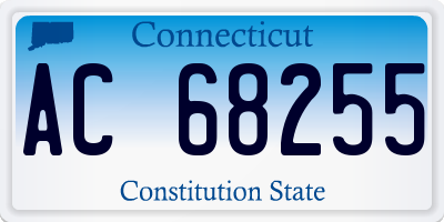 CT license plate AC68255