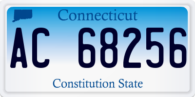 CT license plate AC68256