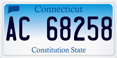 CT license plate AC68258