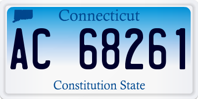 CT license plate AC68261