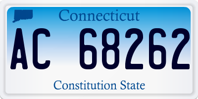 CT license plate AC68262