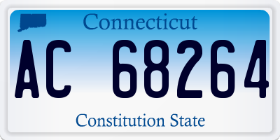 CT license plate AC68264