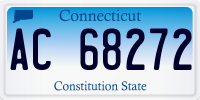CT license plate AC68272