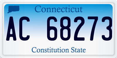 CT license plate AC68273