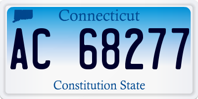 CT license plate AC68277