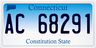 CT license plate AC68291