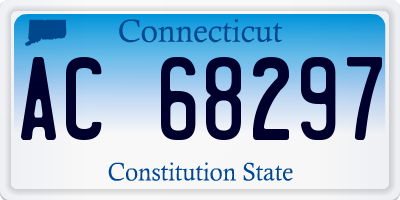 CT license plate AC68297