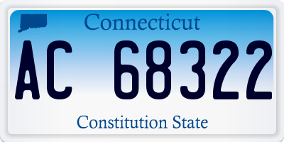 CT license plate AC68322