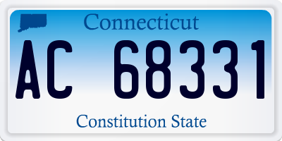 CT license plate AC68331