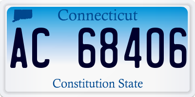 CT license plate AC68406