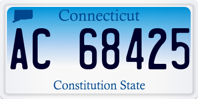 CT license plate AC68425