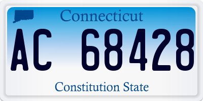 CT license plate AC68428