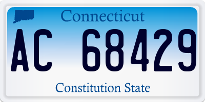 CT license plate AC68429
