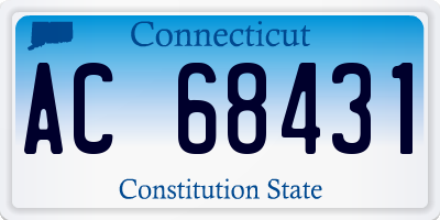 CT license plate AC68431