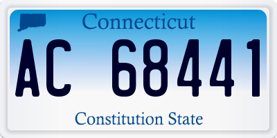 CT license plate AC68441